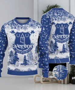 Everton Big Logo Pine Trees Big Fans Gift Christmas Sweater For Men And Women