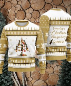 Everyday Is Christmas When You Have Guinness Ugly Christmas Sweater Cute Christmas Gift for Men And Women