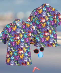 Evolution Pokemon Tropical Hawaiian Shirt For Men And Women