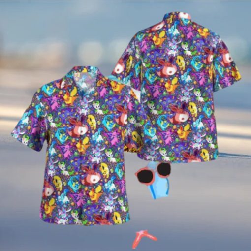 Evolution Pokemon Tropical Hawaiian Shirt For Men And Women