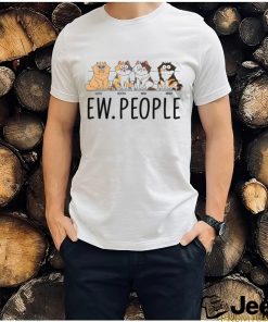 Ew People Funny Sitting Cat Gift For Cat Lovers Personalized T Shirt