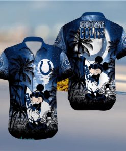 Indianapolis Colts NFL Team Logo Baby Yoda Hawaiian Shirt