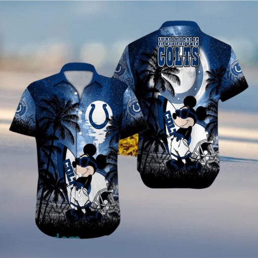 Indianapolis Colts NFL Team Logo Baby Yoda Hawaiian Shirt