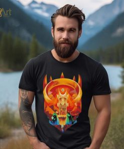 Eye of Sauron The Lord of the Rings art Deco Dark Tower shirt