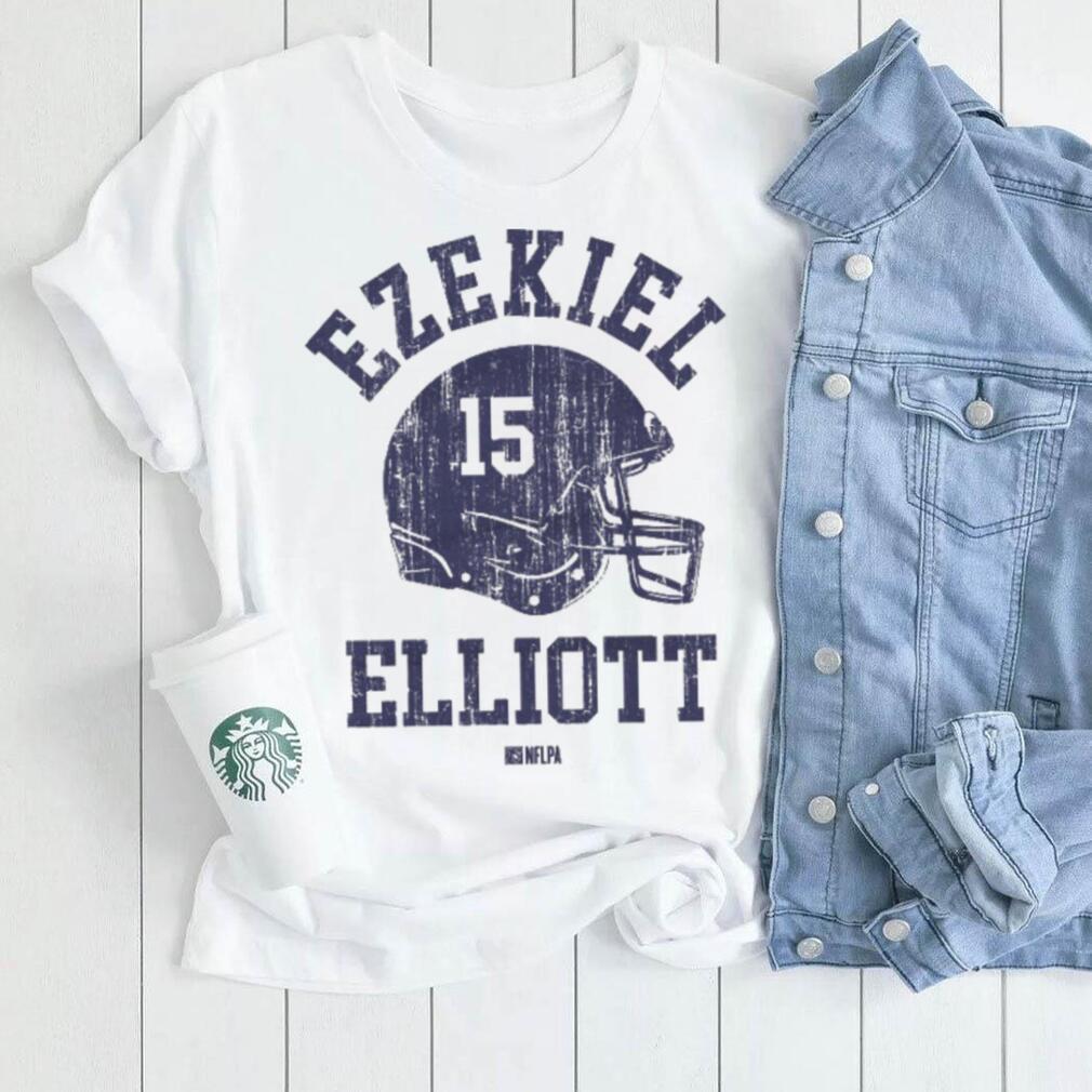 Ezekiel Elliott New England Helmet Font Shirt - teejeep