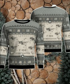 F 104 Starfighter F104 Aircraft Ugly Christmas Sweater Veteran Christmas Gift Holiday