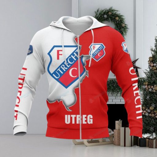 FC Utrecht Logo Zip Up Hoodie