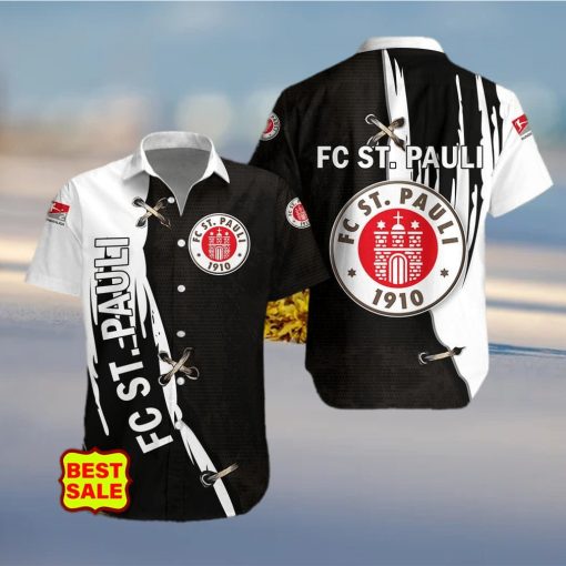 FCSP 2 Bundesliga FC St Pauli Aloha Style 8 Big Logo Hawaiian Shirt