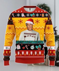 Epstein Ugly Christmas Sweater Red Yellow 1 Amazing Gift Men And Women Christmas Gift