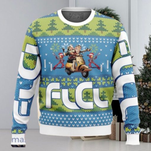 FLCL Fooly Cooly Alt Ugly Sweater Christmas Style Gift For Men And Women