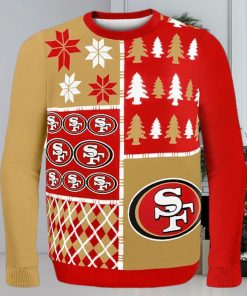 FOCO NFL San Francisco 49ers BUSY BLOCK Ugly Sweater