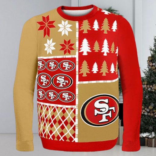 FOCO NFL San Francisco 49ers BUSY BLOCK Ugly Sweater