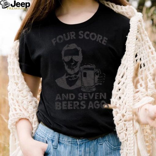 FOUR SCORE AND SEVEN BEERS AGO MEN'S TSHIRT