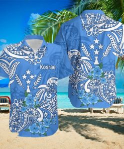 FSM Kosrae State Hawaiian Shirt Polynesian Floral Tribal