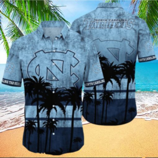 North Carolina Tar Heels Logo Coconut Tropical Hawaiian Shirt Beach Gift For Fans
