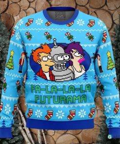 Fa La La La Futurama Ugly Christmas Sweater Holiday Gift Christmas Sweater