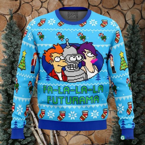 Fa La La La Futurama Ugly Christmas Sweater Holiday Gift Christmas Sweater