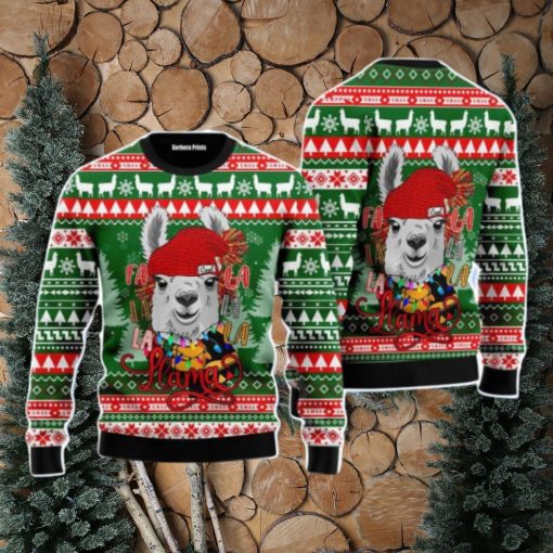 Fa La La La Llama Merry Christmas Unisex Ugly Sweater