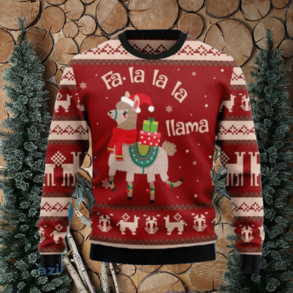 Fa la la clearance la llama christmas sweater