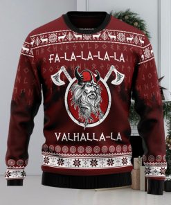 Fa la la la Valhalla la Viking Ugly Christmas Sweater Thankgiving Gift Men Women