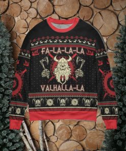 FaLaLa ValhallaLa Viking Christmas Christmas Ugly Sweater 3D