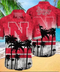 Nebraska Cornhuskers Logo Coconut Tropical Hawaiian Shirt Beach Gift For Fans