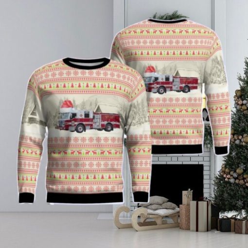 Fairfax County Fire & Rescue Department AOP Ugly Sweater Gift For Christmas