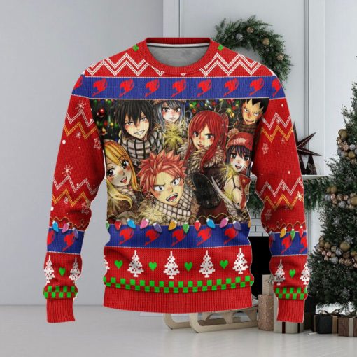 Fairy Tail Anime Ugly Christmas Sweater, Custom Xmas Gift, Custom Ugly Christmas Sweater