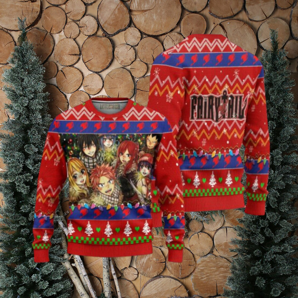 Fairy Tail Erza Scarlet Anime 2023 Holday Gift Ugly Sweater - Binteez