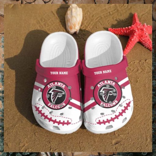 Falcons Logo Pattern Custom Name Clogs