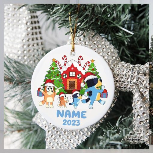 Family Bluey Dog Christmas Ornament, Bluey Christmas Tree Decorations