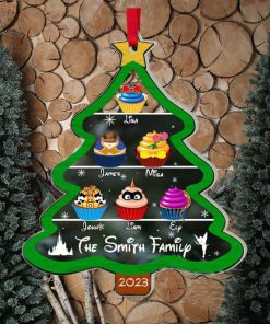 Family Christmas Tree Personalized Acrylic Ornament