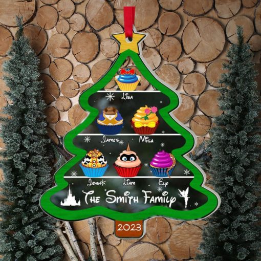 Family Christmas Tree Personalized Acrylic Ornament