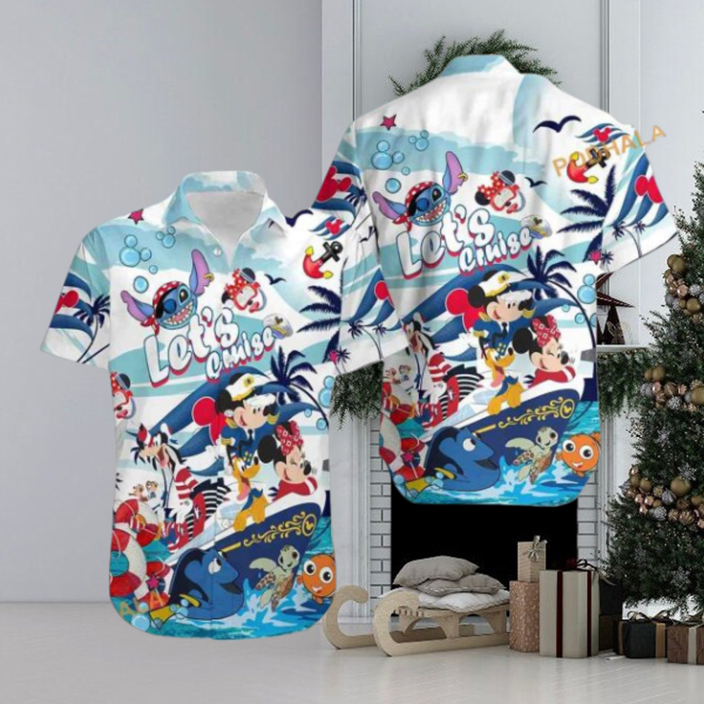 disney themed hawaiian shirt