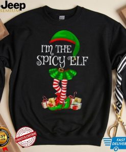 Family Matching Women Girls The Spicy Elf Christmas Shirt