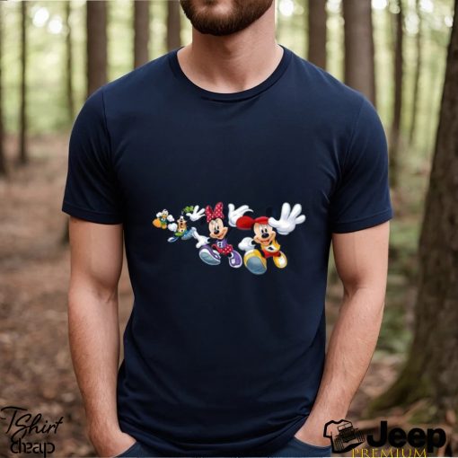 Famous Characters Minnie And Mickey Mouse Figure Short Sleeve T Shirt Men Classic Sweatshirt