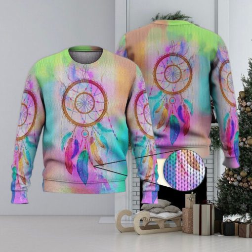 Fancy Colorful Dream Catcher 3D Printed Shirts 3D Ugly Sweater Christmas Gift Sweater