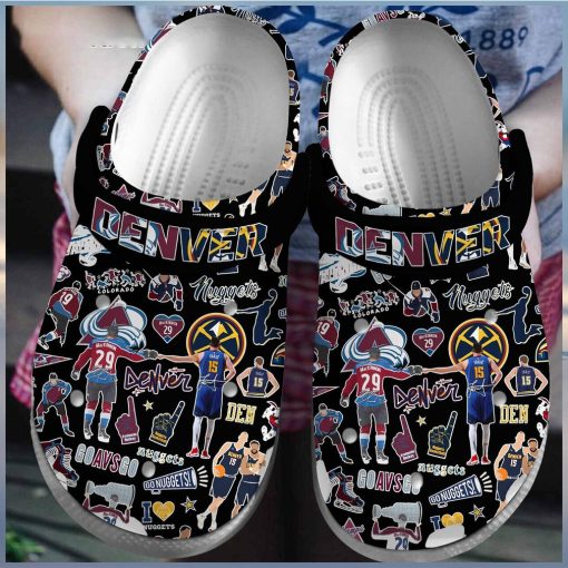 Fans Celebrate Basketball Legacy Denver Nuggets National Basketball Association Inspired Comfortable Clog