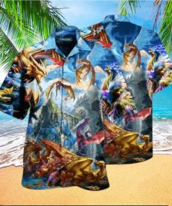 Fantasy Dragon World Aloha Hawaiian Shirts