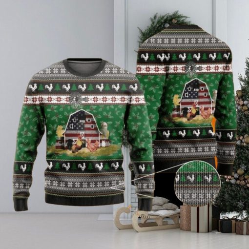 Farming Chickens Ugly Christmas Sweater For Men & Women