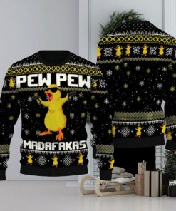 Fat Duck Duck Pew Pew Ugly Sweater