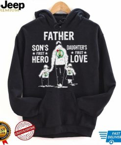 Father son’s first hero daughter’s first love Boston Celtics basketball logo shirt