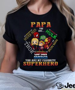 Father’s Day Papa You Are My Favorite Superhero T Shirt Vintage