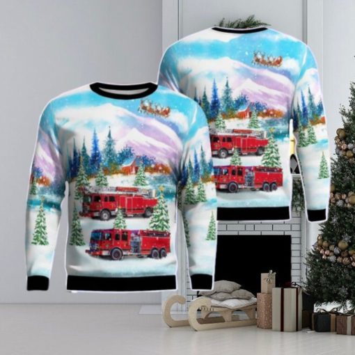 Fayetteville Fire Department AOP Ugly Sweater Gift For Christmas