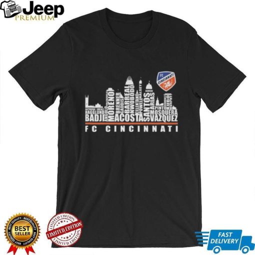 Fc Cincinnati Team Name Skyline shirt