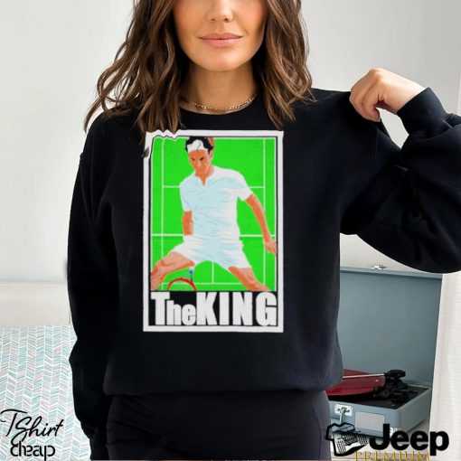 Federer tennis player hero vintage the king shirt