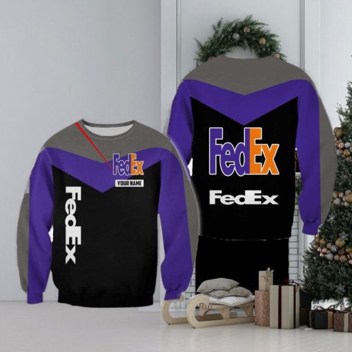 Fedex Logo Brands Custom Name Gift 3D Sweatshirt For Men And Women Gift Christmas