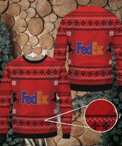 Fedex Red Pattern Merry Christmas Ugly Sweater