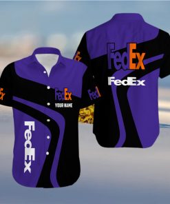 Fedex purple cool custom name Summer Hawaiian Shirts