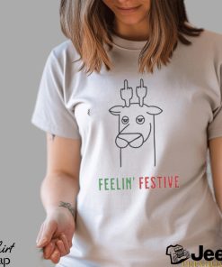 Feeling Festive Funny Christmas T Shirt Sweatshirt T Shirt